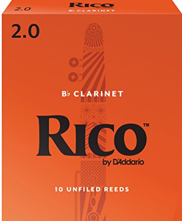 Rico Clarinet Reeds Unfiled 2.0 (Box of 10)