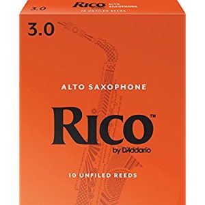 Rico Alto Saxophone Reeds Unfiled 3.0 (Box of 10)