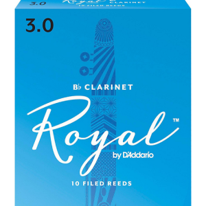 Royal Clarinet Filed Reeds 3.0 (Box of 10)