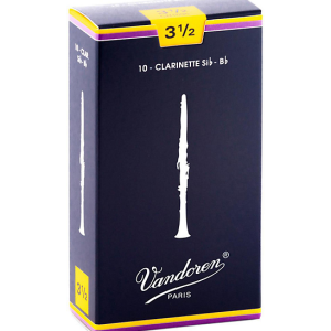 Vandoren Bb Clarinet Traditional Reeds 3.5 (Box of 10)