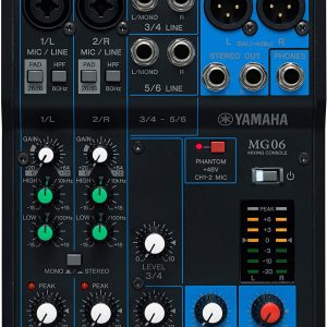 Yamaha MG06 6-Input Compact Stereo Mixer