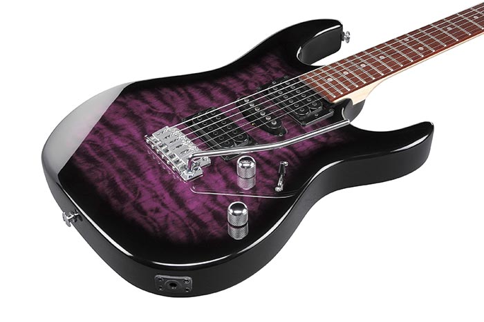 Ibanez GRX70QATVT - Transparent Violet Sunburst - Image 3