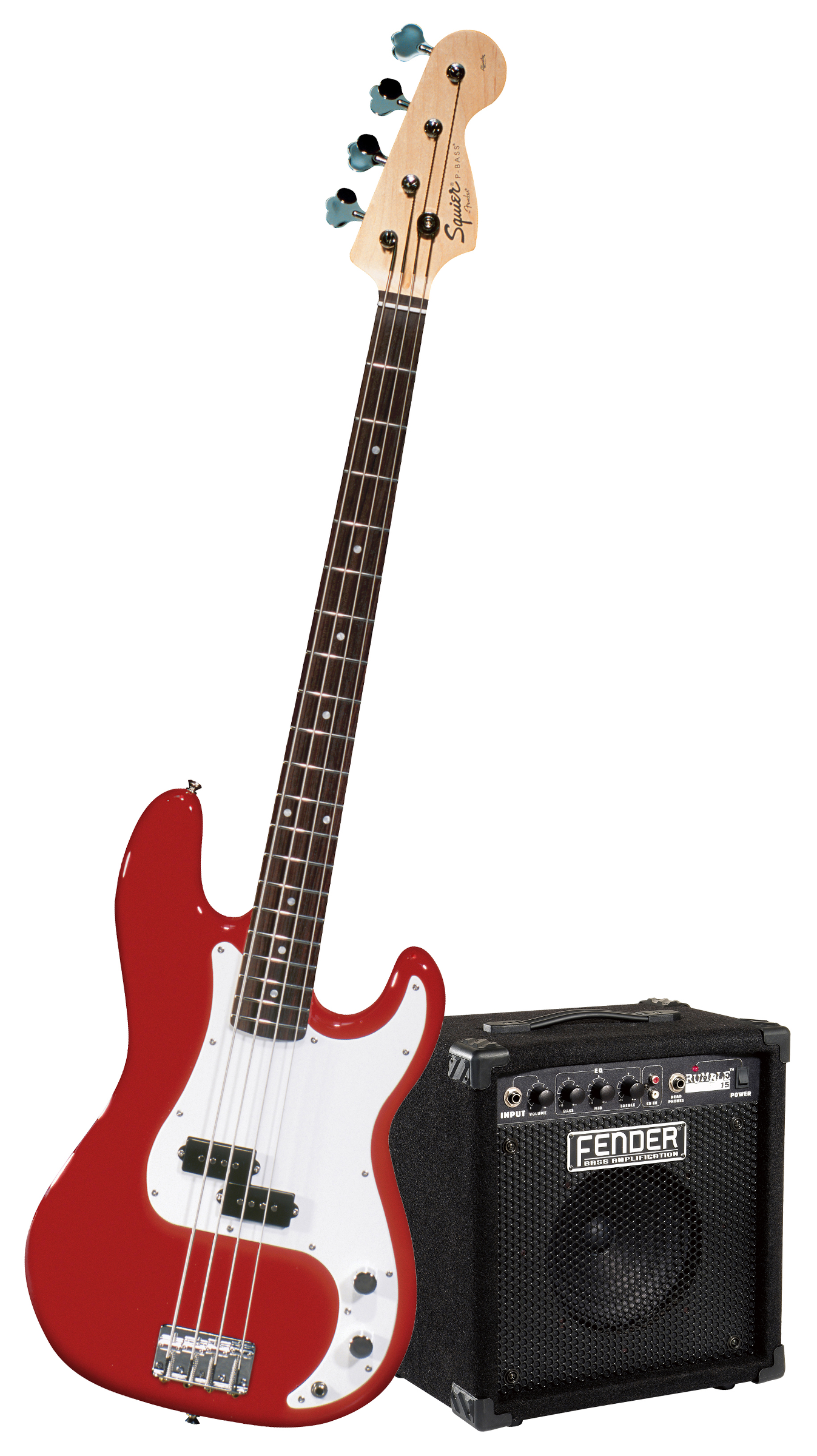 Squier Affinity Precision Bass Pack w/ Rumble 115 - Red (Discontinued)