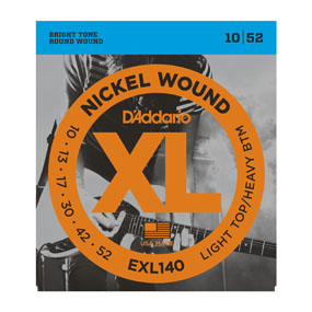 D'addario EXL140 Light Top/Heavy Bottom 10-52