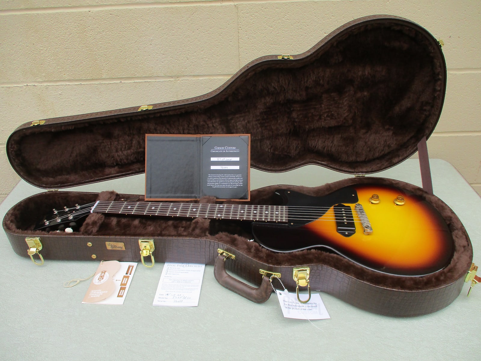 Gibson custom shop 57レスポールジュニア　サンバースト Gibson Custom Shop 1957 Les Paul Junior Single Cut Reissue