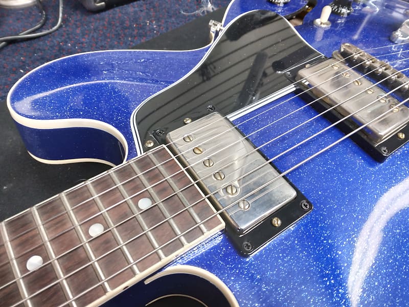 Gibson 61 ES335 Reissue - Bigsby Blue Silver Sparkle - Image 2