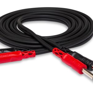 Hosa CPR-201 Stereo Interconnect Cable - Dual 1/4-inch TS Male to Dual RCA Male - 3.3 foot
